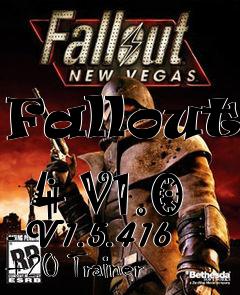 Box art for Fallout
            4 V1.0 - V1.5.416 +20 Trainer