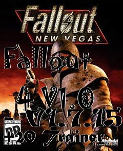 Box art for Fallout
            4 V1.0 - V1.7.15 +20 Trainer