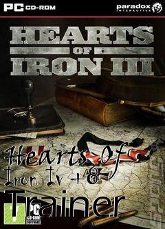 Box art for Hearts
 Of Iron Iv +8 Trainer