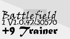 Box art for Battlefield
1 V1.0.47.30570 +9 Trainer