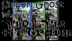 Box art for Sniper:
Ghost Warrior 3 V1.0 - V1.2 +17 Trainer