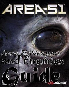 Box art for Area 51 Weapons and Enemies Guide