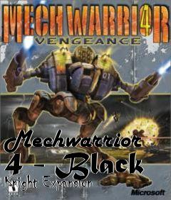 Box art for Mechwarrior 4 - Black Knight Expansion
