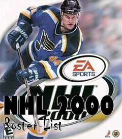 Box art for NHL 2000 Roster List