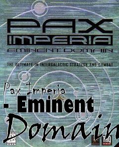 Box art for Pax Imperia - Eminent Domain