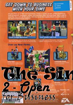 Box art for The Sims 2 - Open for Business