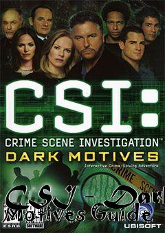 Box art for CSI - Dark Motives Guide