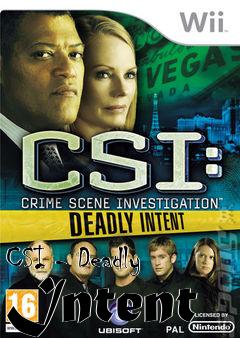 Box art for CSI - Deadly Intent