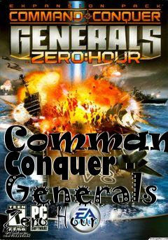 Box art for Command & Conquer - Generals Zero Hour