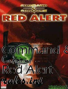 Box art for Command & Conquer - Red Alert rules.ini