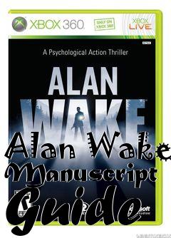 Box art for Alan Wake Manuscript Guide