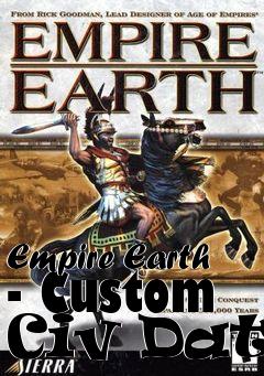 Box art for Empire Earth - Custom Civ Data