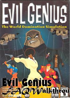 Box art for Evil Genius FAQ/Walkthrough