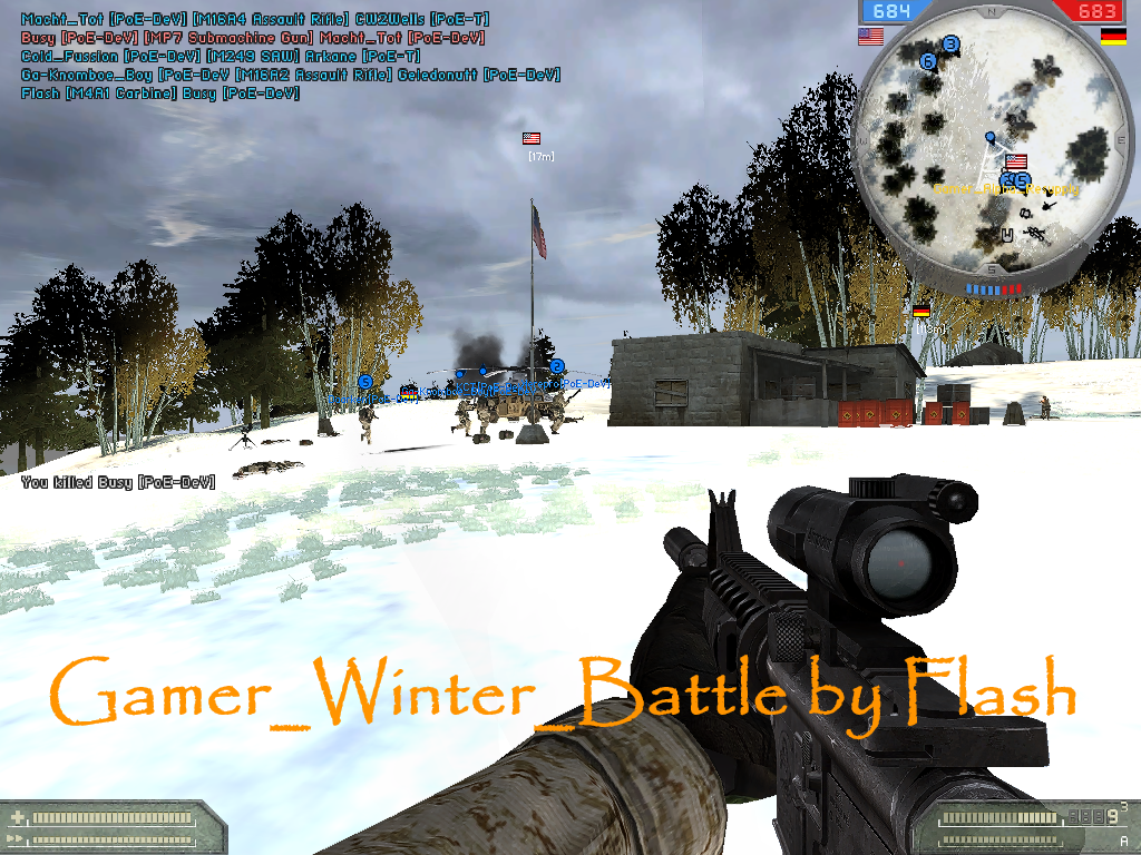 Gamer Winter Battle by Flash screenshot