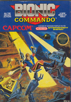 Box art for Bionic Commando (1988)