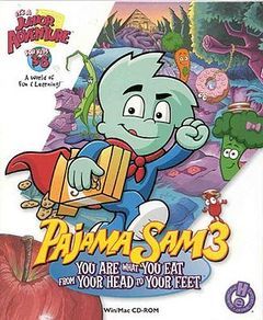 Box art for Pajama Sam - You Are What You Eat from Your Head to Your Feet