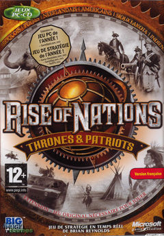 Box art for Rise Of Nations Thrones And Patriots