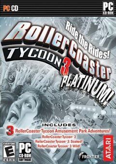 Box art for Roller Coaster Tycoon 3 - Platinum!