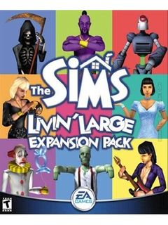 Box art for Sims: Livin Large, The