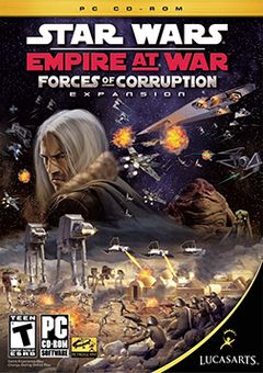 Box art for Star Wars: Empire at War: Forces of Corruption