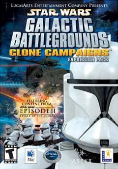 Box art for Star Wars Galactic Battlegrounds Clone Campaigns