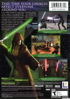 Box art for Star Wars Knights of the Old Republic II: The Sith Lords