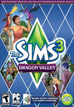 Box art for The Sims 3 - Dragon Valley