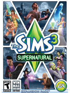 Box art for The Sims 3 - Supernatural