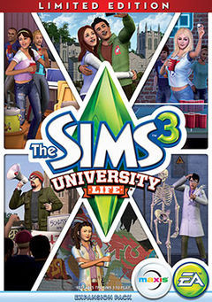 Box art for The Sims 3: University