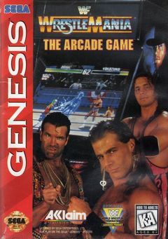 Box art for WWF Wrestlemania - The Arcade Game