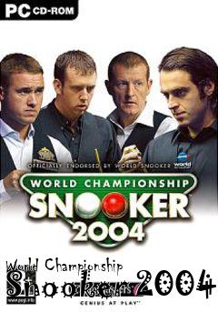 Box art for World Championship Snooker 2004