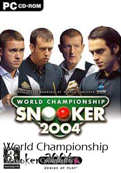 Box art for World Championship Snooker 2004