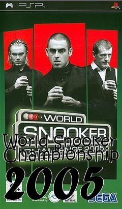 Box art for World Snooker Championship 2005