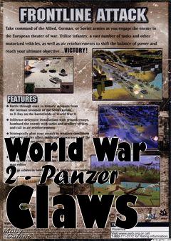 Box art for World War 2 - Panzer Claws