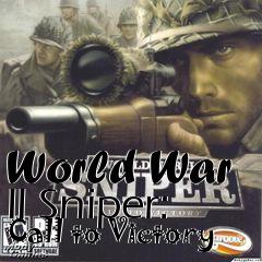 Box art for World War II Sniper: Call to Victory
