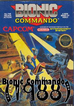 Box art for Bionic Commando (1988)