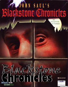 Box art for Blackstone Chronicles