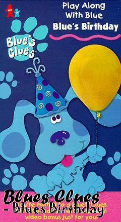 Box art for Blues Clues - Blues Birthday