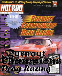 Box art for Burnout - Championship Drag Racing