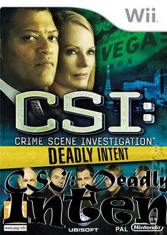 Box art for CSI: Deadly Intent