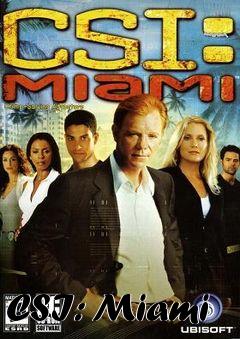 Box art for CSI: Miami