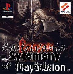 Box art for Castelvania - Sytomony of the night