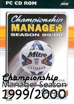 Box art for Championship Manager Season 1999/2000