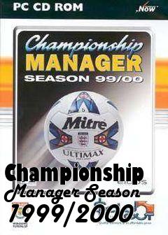 Box art for Championship Manager Season 1999/2000