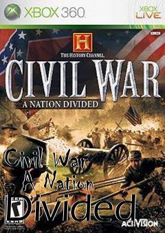 Box art for Civil War - A Nation Divided