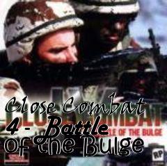 Box art for Close Combat 4 - Battle of the Bulge