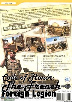 Box art for Code of Honor: The French Foreign Legion