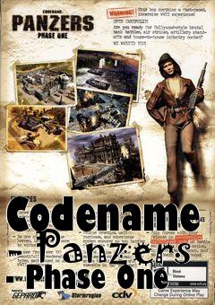 Box art for Codename - Panzers - Phase One