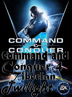 Box art for Command and Conquer 4 - Tiberian Twilight