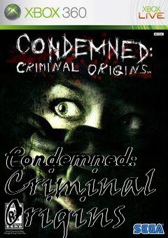 Box art for Condemned: Criminal Origins